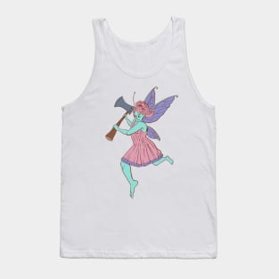 Action Fairy with an Axe Tank Top